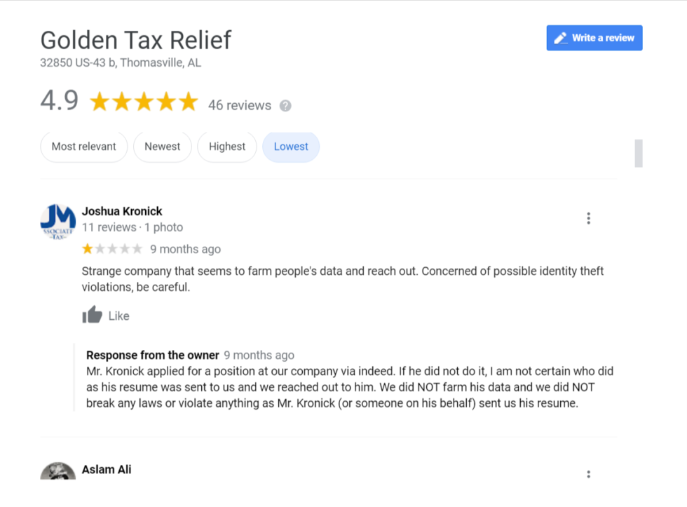 Golden Tax Relief Reviews | Everything You Need To Know About Golden ...